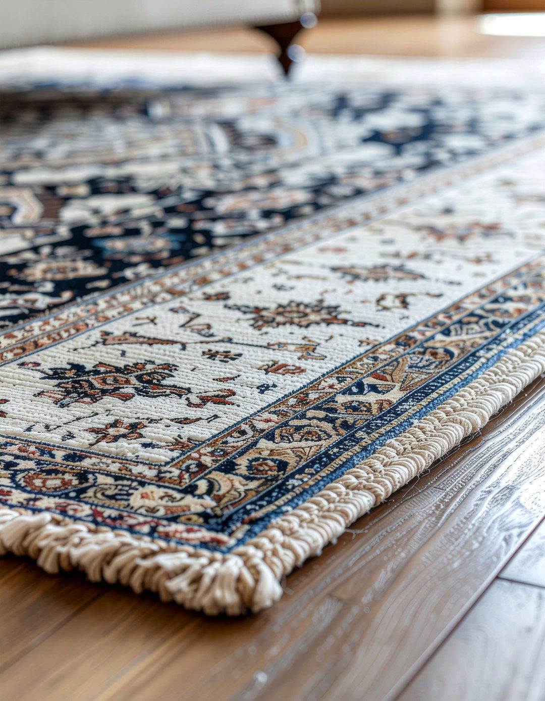 Jute Rug Under Patterned Rug - 30 living room rug placement ideas