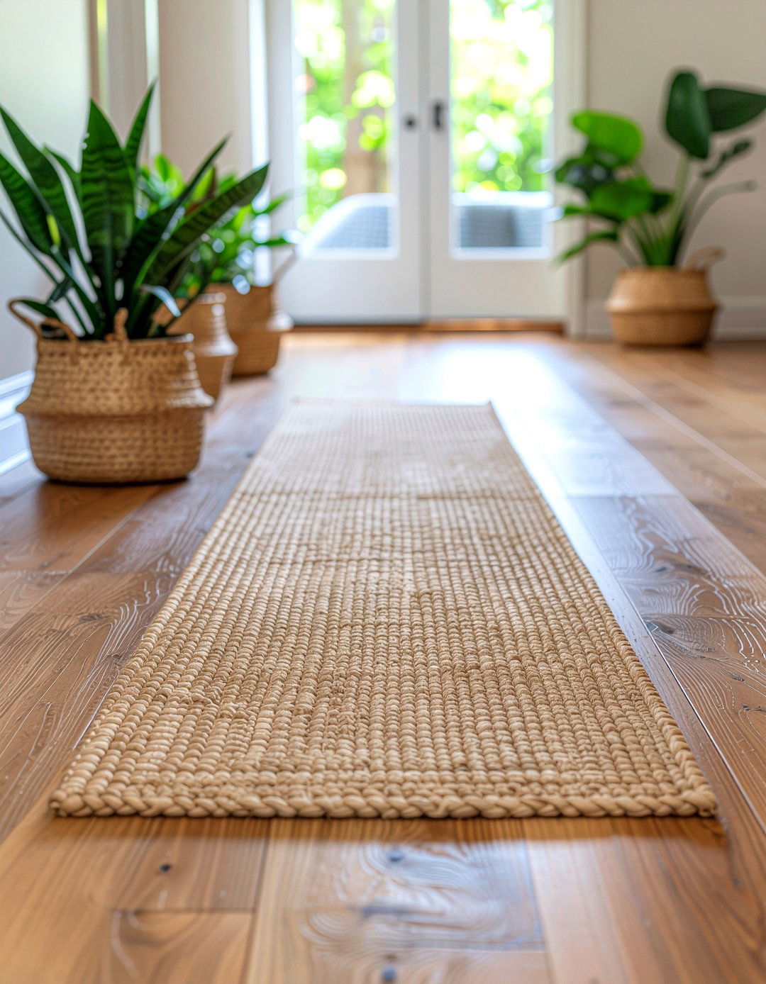 Jute Runner - 30 handwoven bedroom ideas
