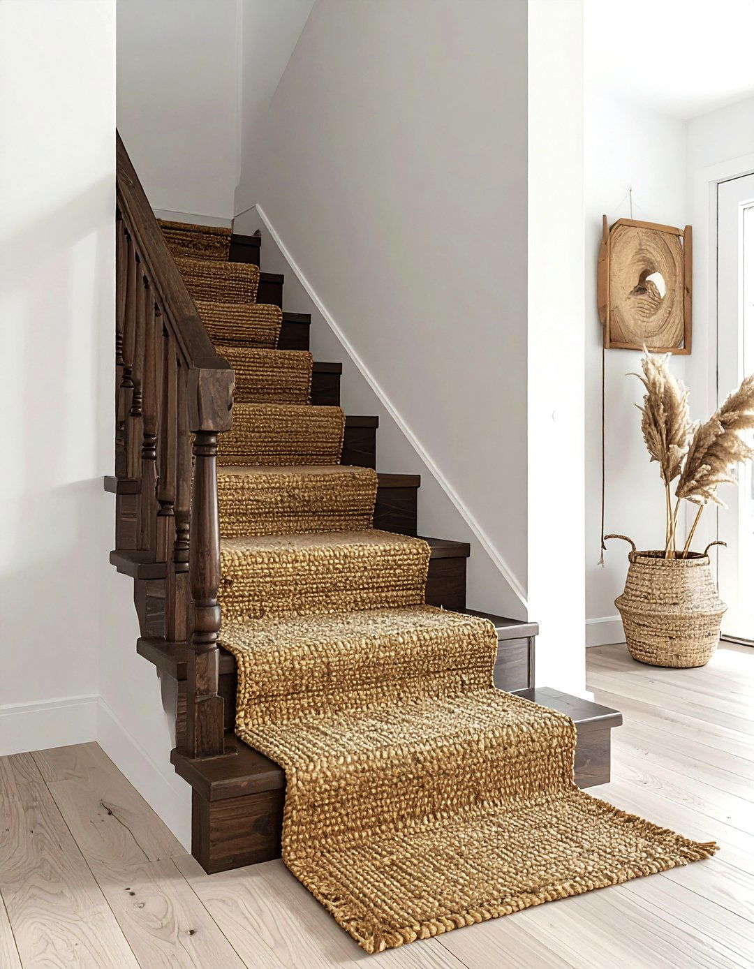 Jute Stair Runner - 30 stair runner ideas