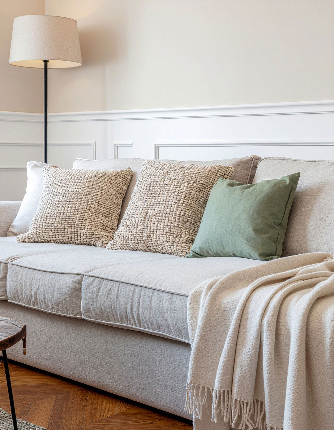 Jute Throw Pillow - 30 jute living room ideas