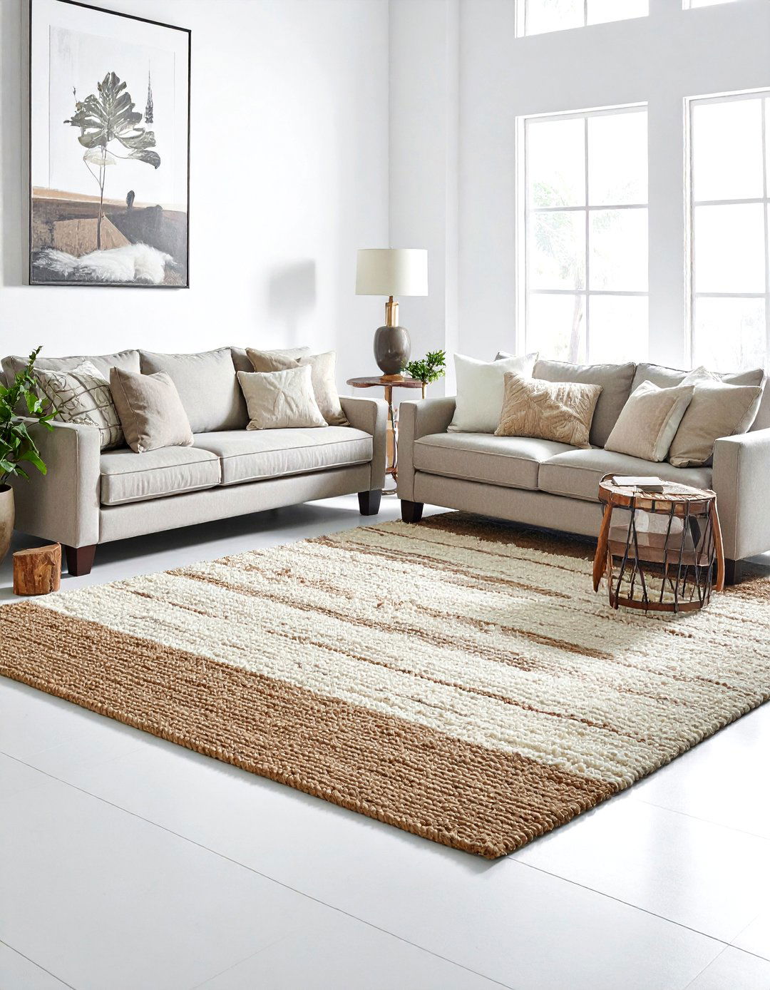 Jute and wool rug - 30 living room wool rugs