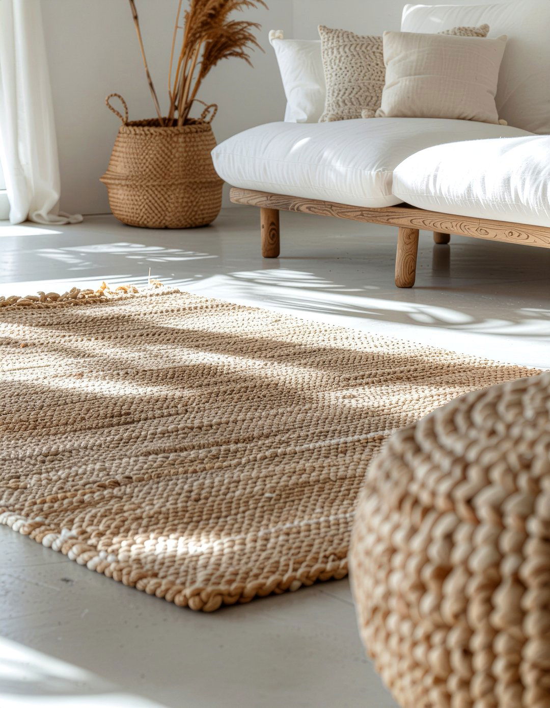 Jute area rug - 30 living room rugs