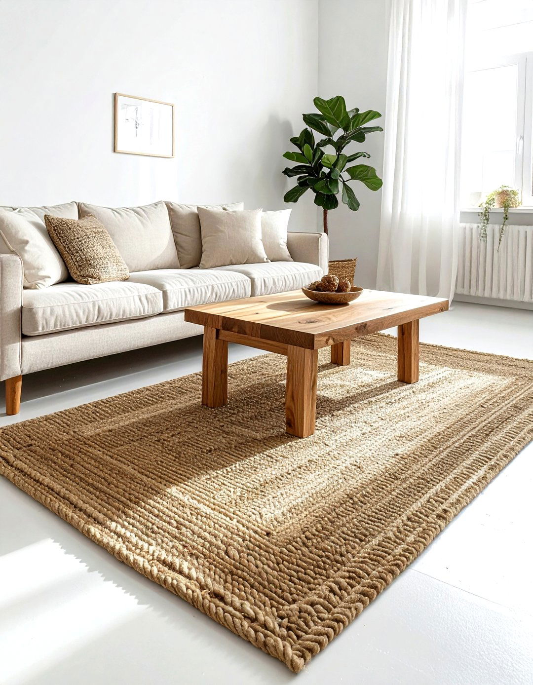 Jute area rug - 30 best home decor ideas