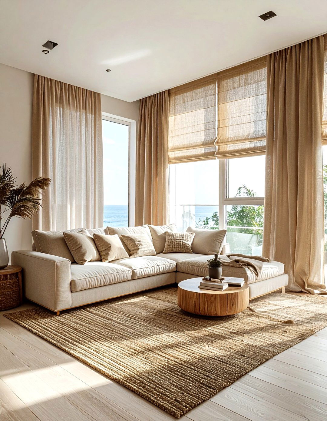 Jute curtains - 30 jute decor ideas