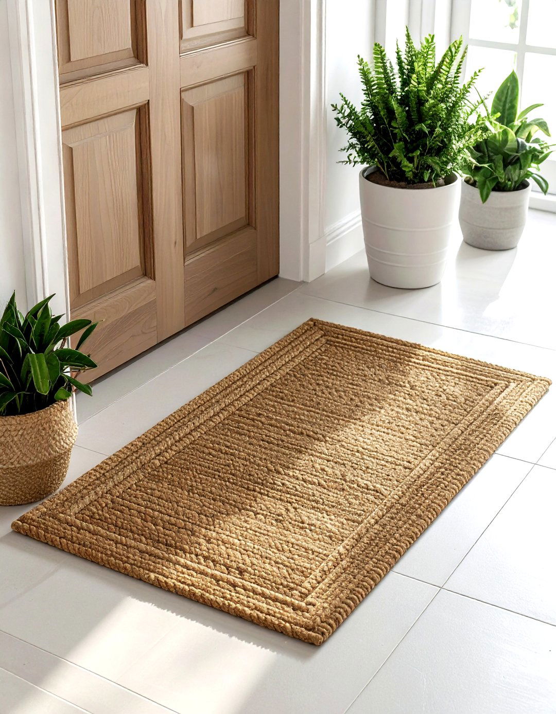 Jute door mat - 30 jute decor ideas