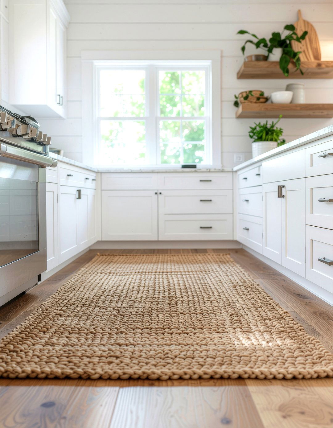 Jute kitchen rug - 30 kitchen rug ideas