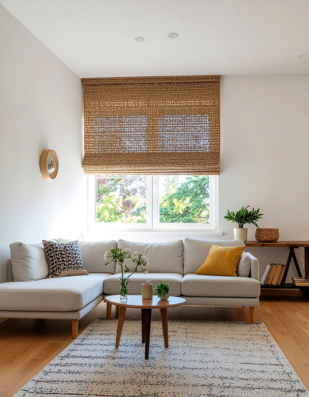 Jute roller blinds - 30 living room roller blinds
