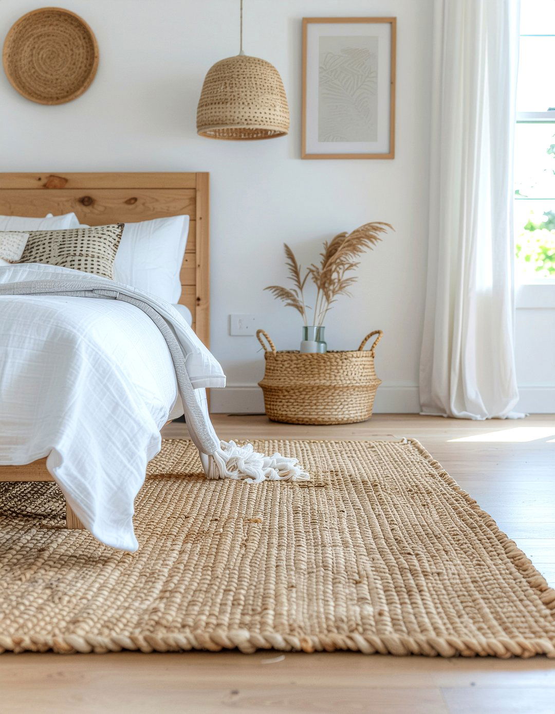 Jute rug - 30 nautical bedroom ideas