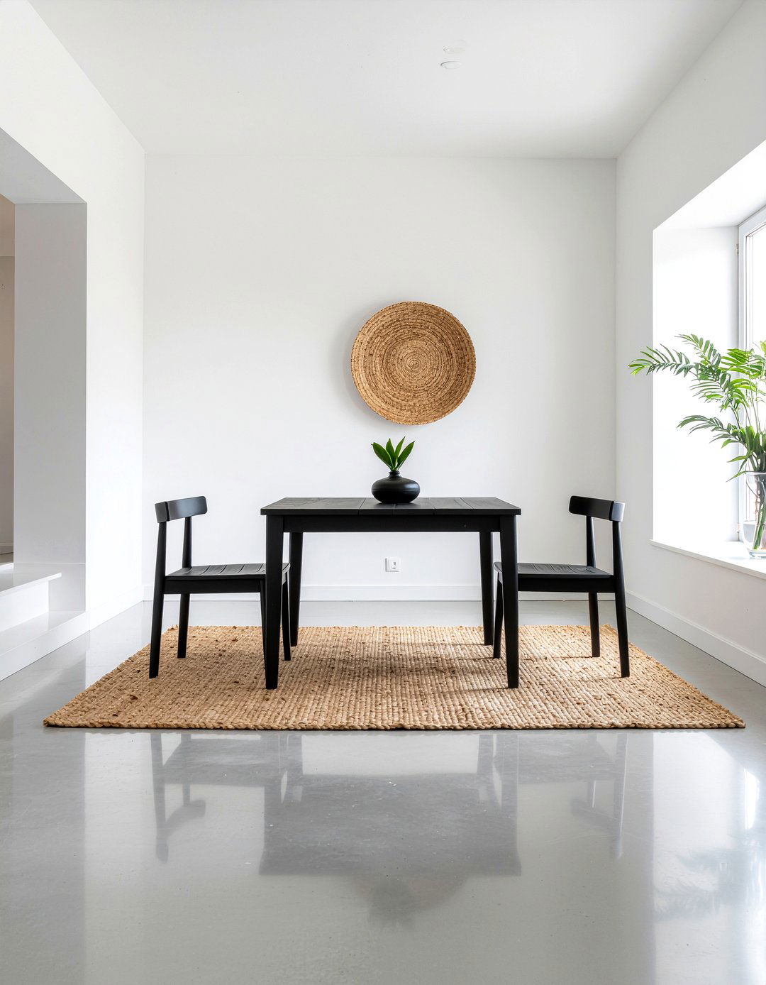 Jute rug for minimalist dining room - 30 jute rug dining room ideas