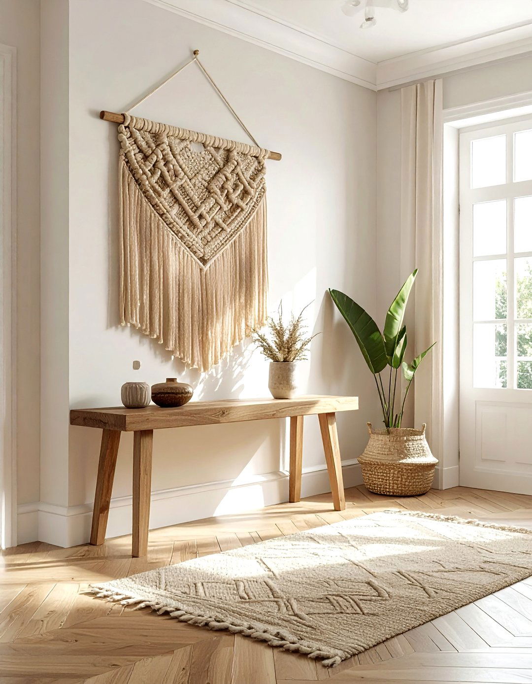 Jute wall hanging - 30 jute decor ideas