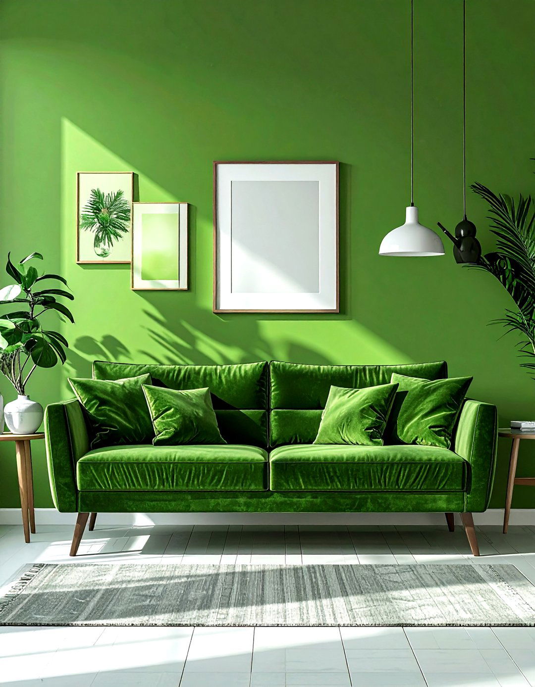 Kelly Green Scandinavian Design - 30 scandinavian green living room ideas