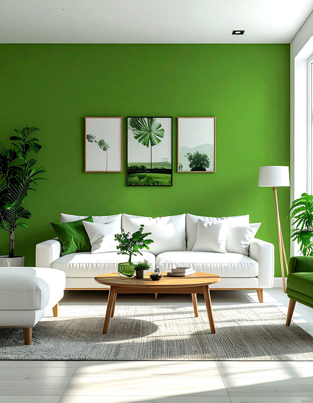 Kelly green living room - 30 farmhouse green living room ideas