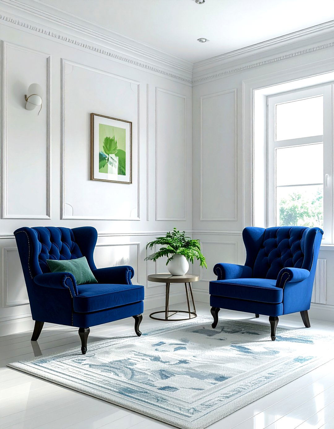 Kelly green vibrant living room - 30 green living room decor ideas