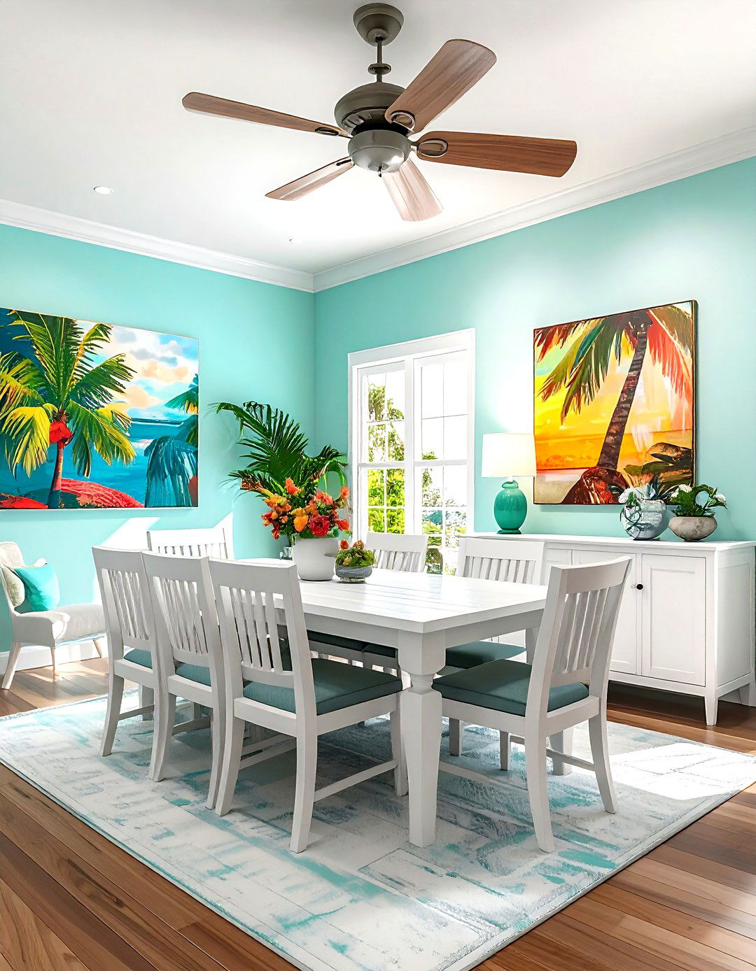 Key West Style Dining Room - 30 Florida dining room ideas