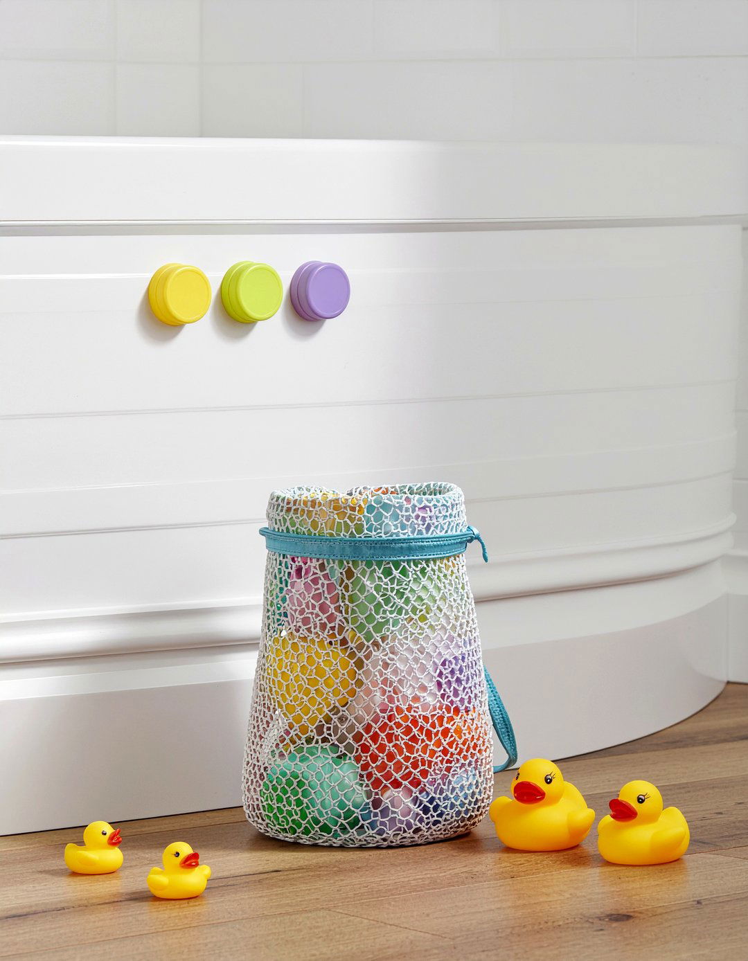 Kids Bath Toy Bin - 30 bathroom organizer set ideas