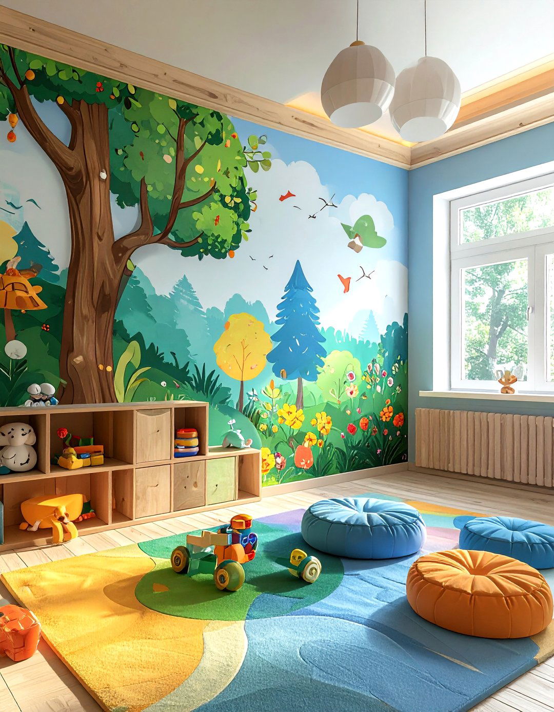 Kids Playroom Mural - 30 home refresh ideas