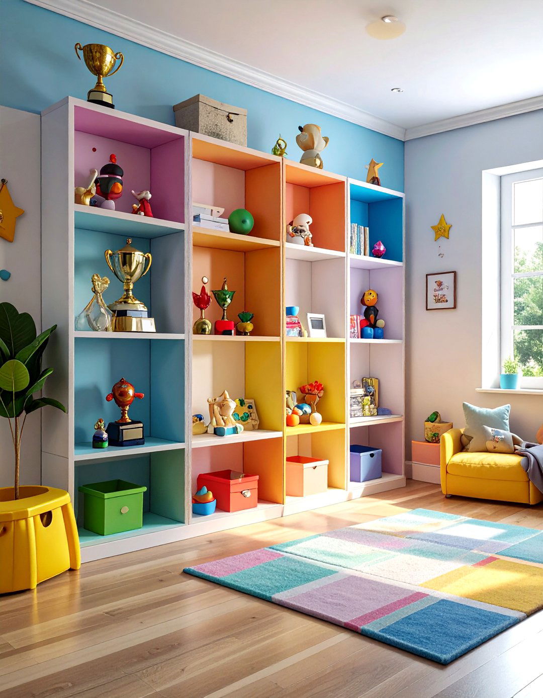 Kids Room Trophy Organization - 30 trophy display ideas