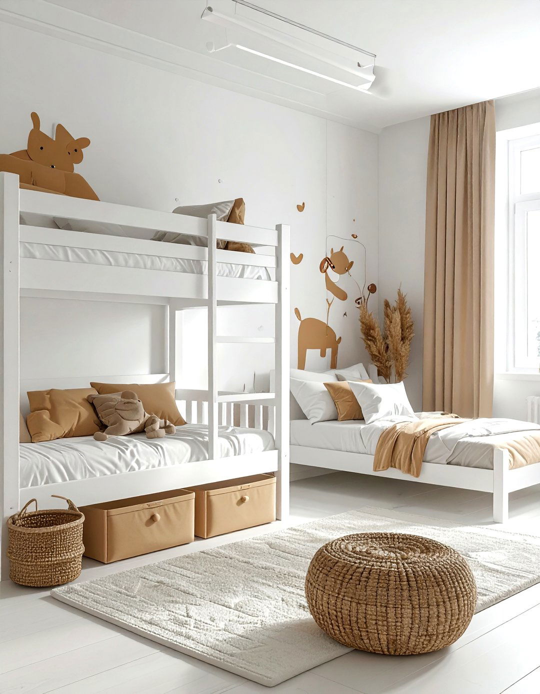 Kids Tan And White Bedroom - 30 tan and white bedroom ideas