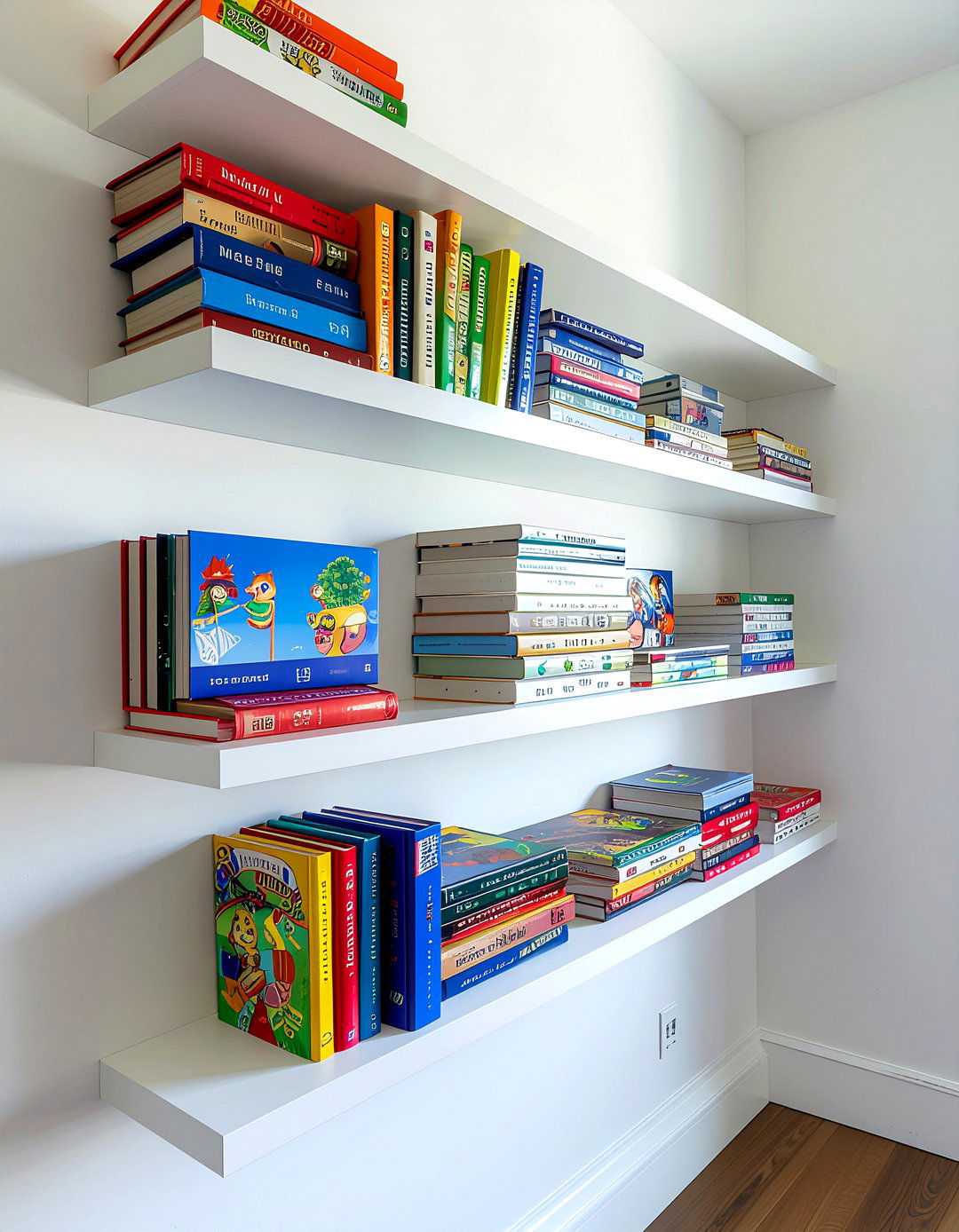 Kids Wall Book Shelves - 30 bedroom wall shelving ideas