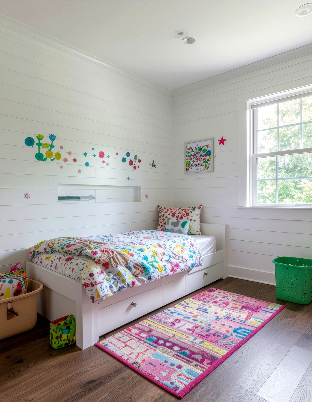 Kids bedroom shiplap - 30 bedroom shiplap walls