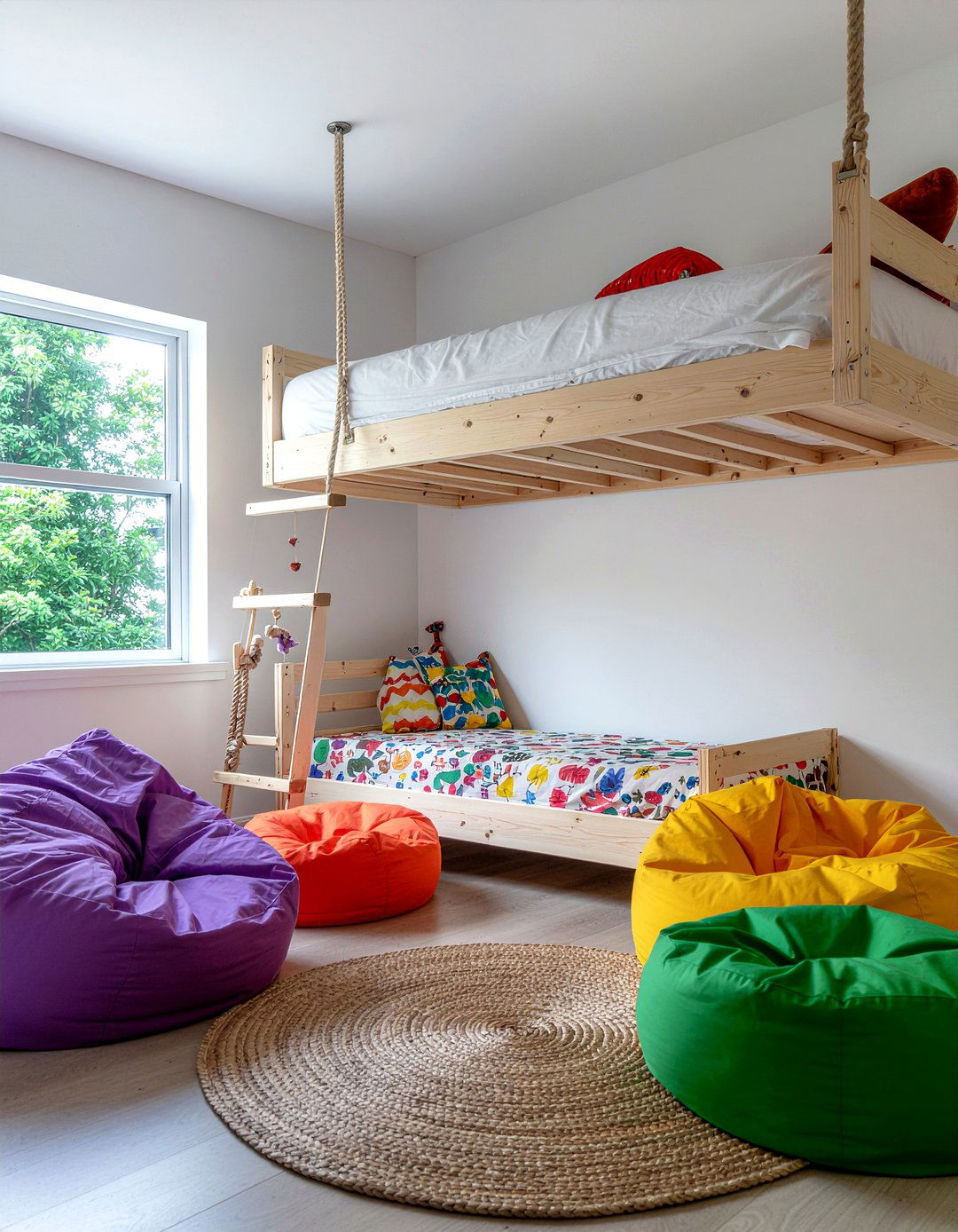Kids loft treehouse - 30 treehouse bedroom ideas