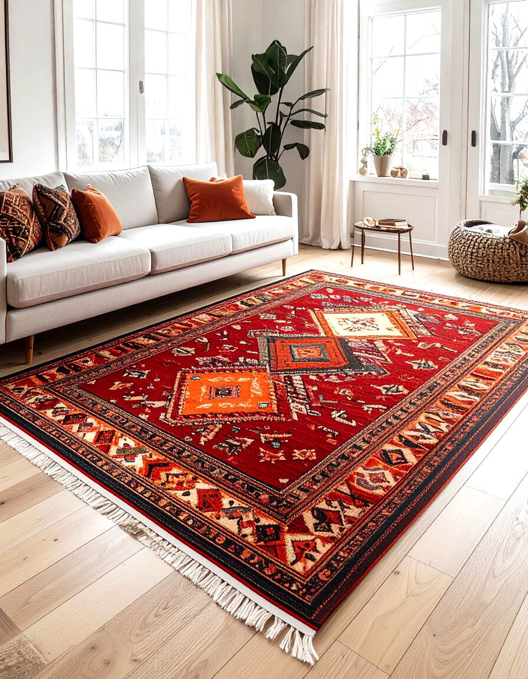 Kilim Area Rug - 30 collected travel decor ideas