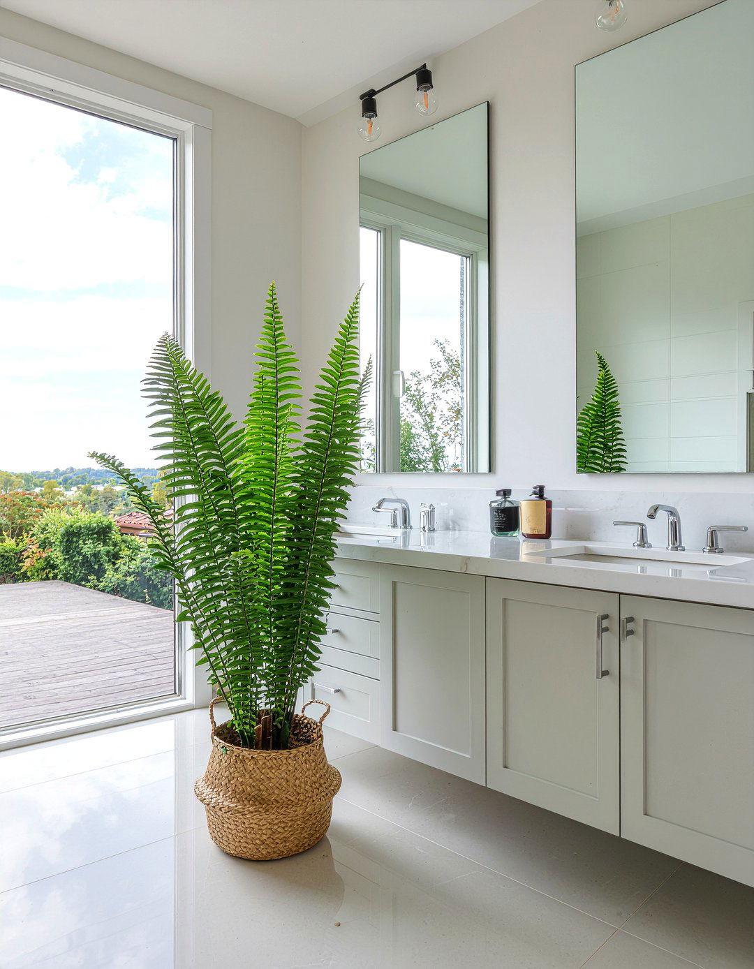 Kimberly queen fern - 30 bathroom plants that thrive in humidity