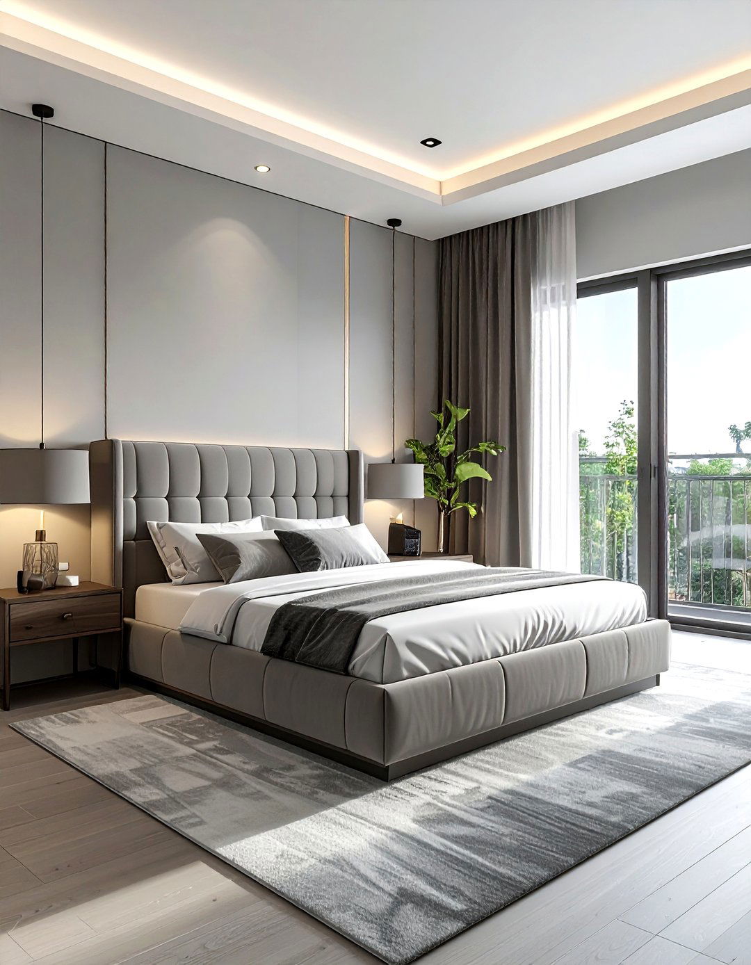 King Bed In Small Room - 30 bedroom space planning ideas