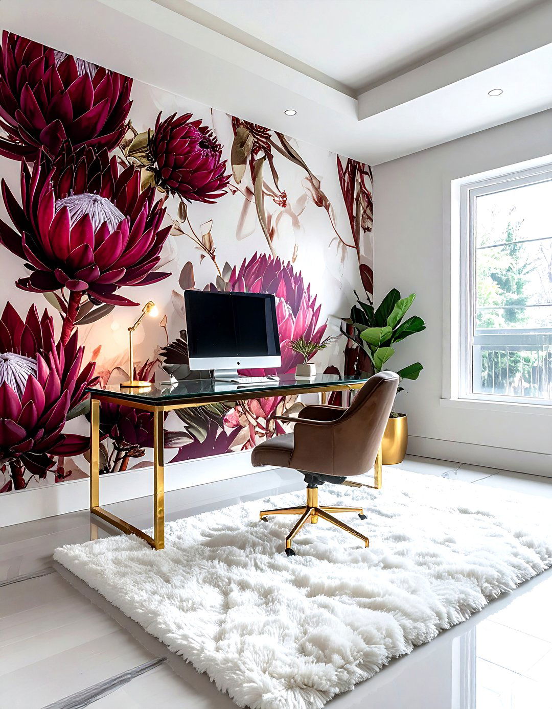 King Protea Print - 30 botanical wallpaper ideas