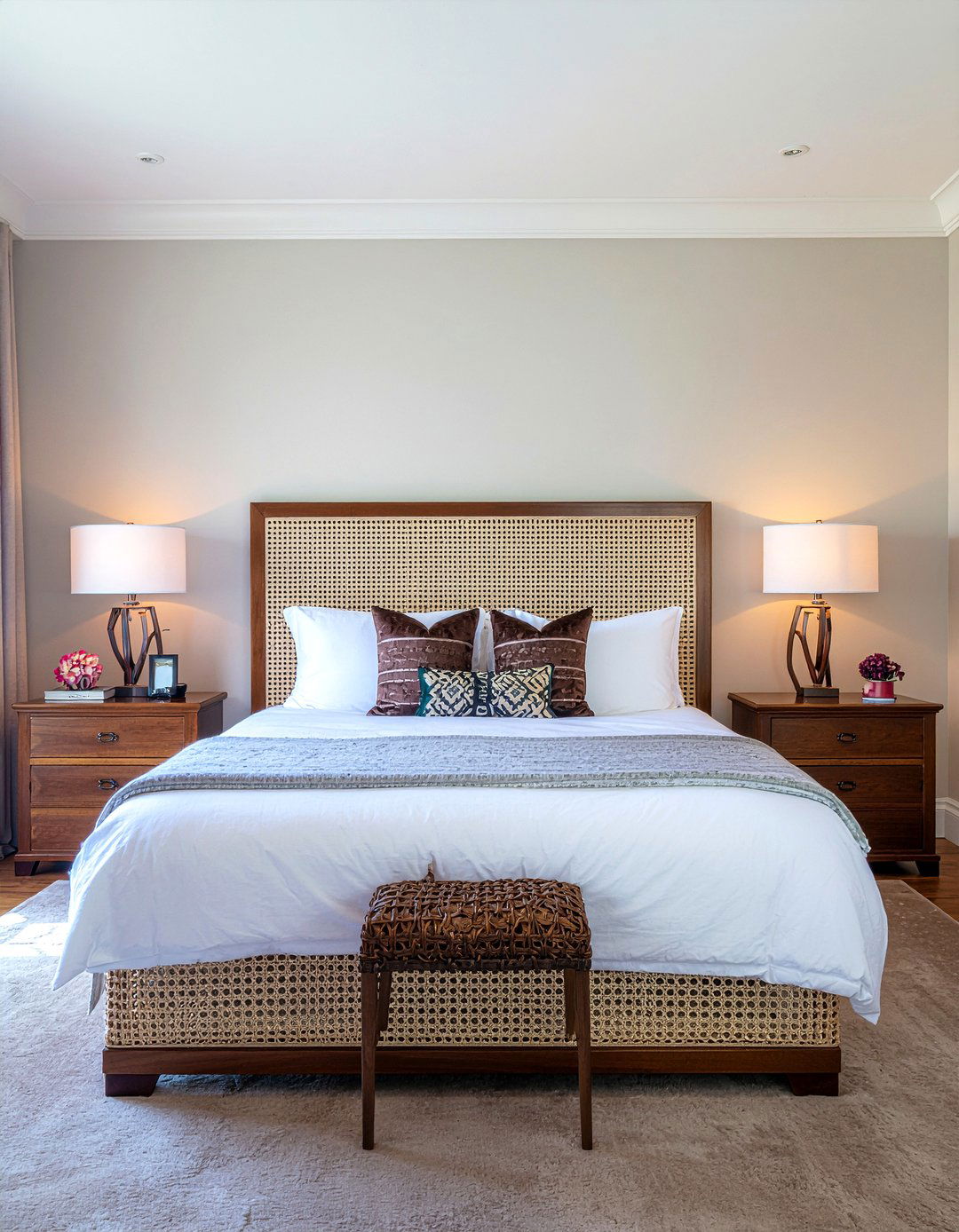 King Size Cane Headboard - 30 bedroom cane headboards