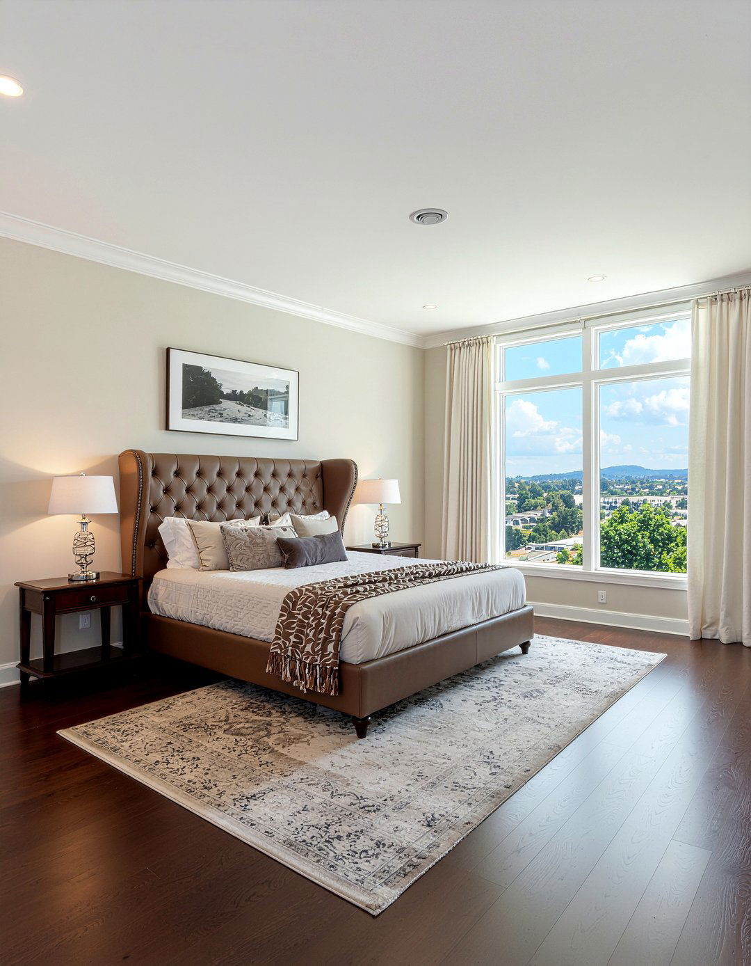 King size wingback headboard - 30 bedroom wingback headboards