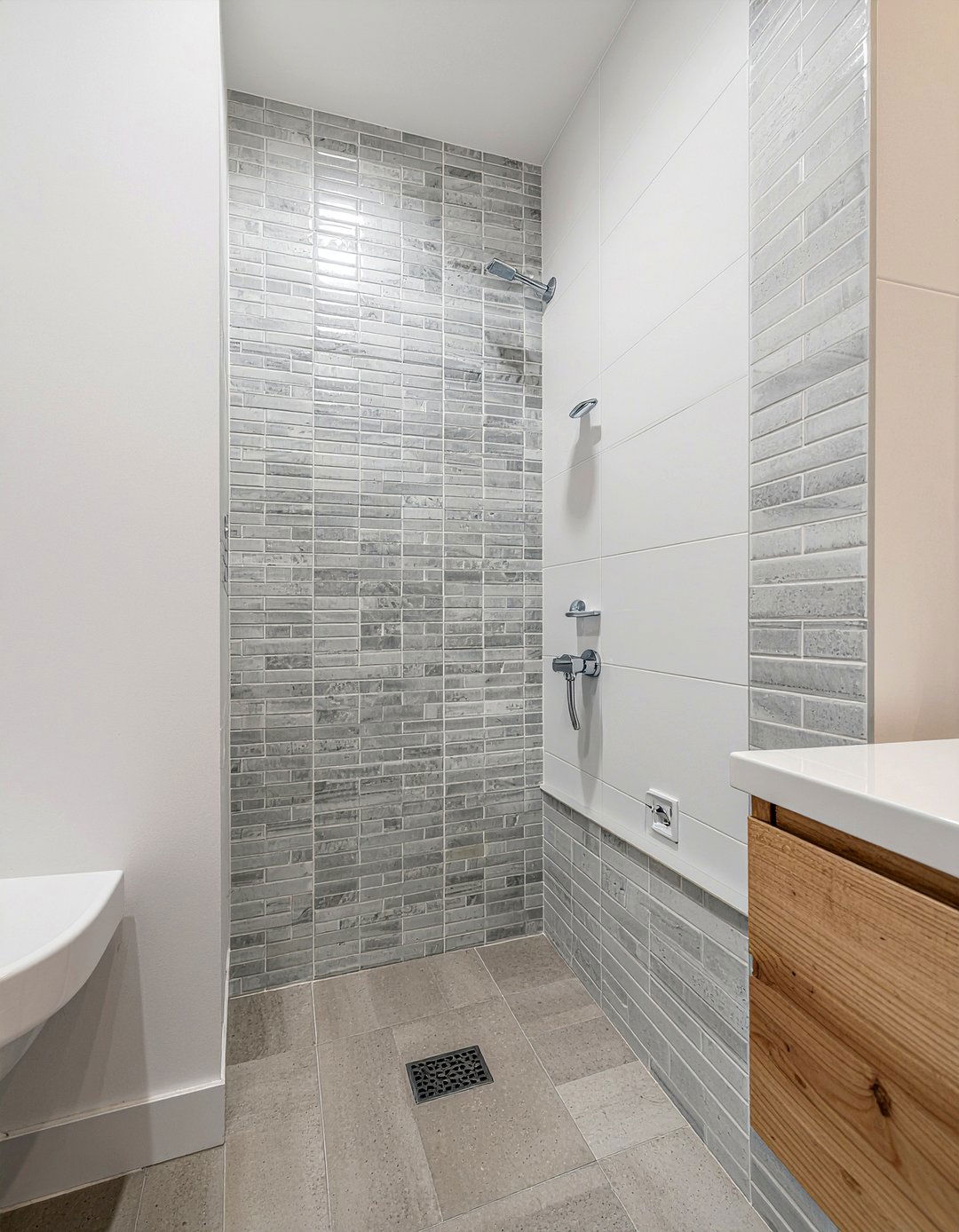 Kit kat tile - 30 bathroom tile ideas