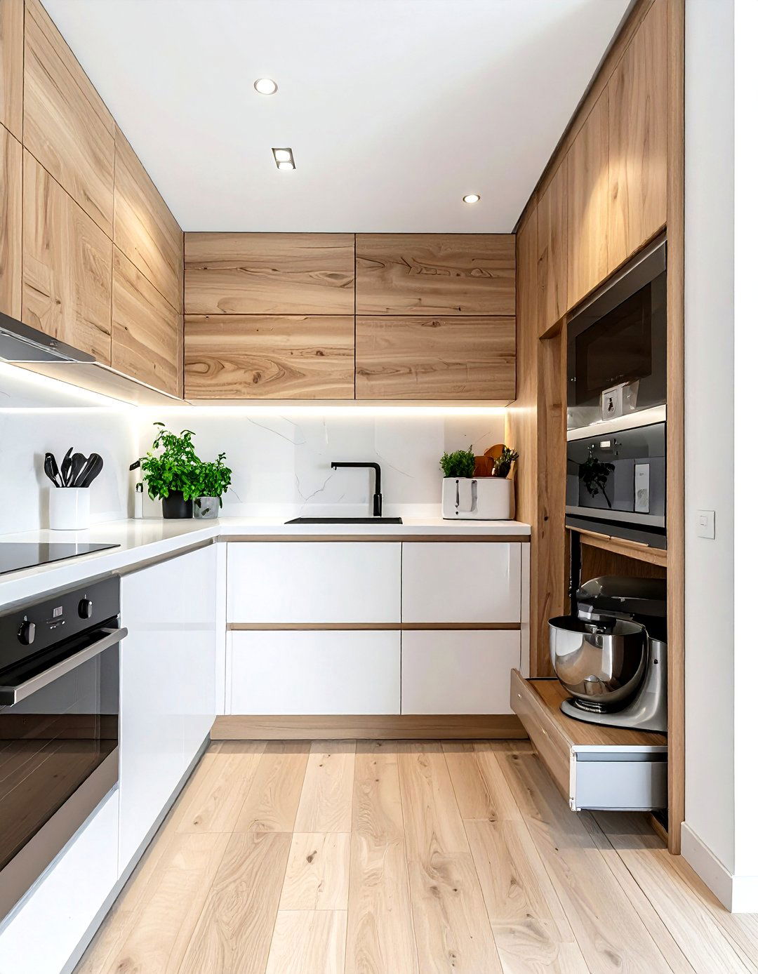 Kitchen Appliance Garage - 30 kitchen workflow ideas