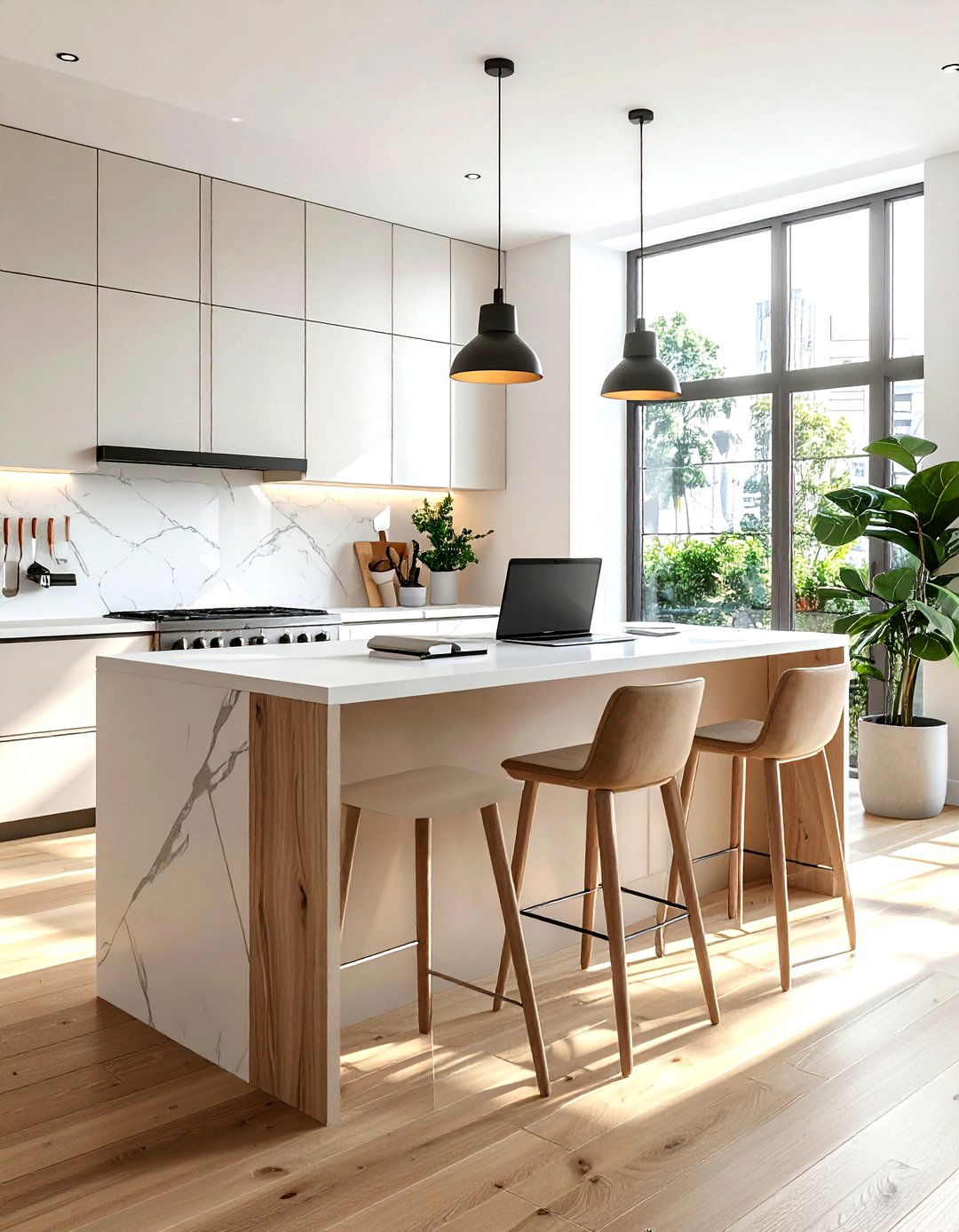 Kitchen Bar Desk - 30 kitchen homework station ideas