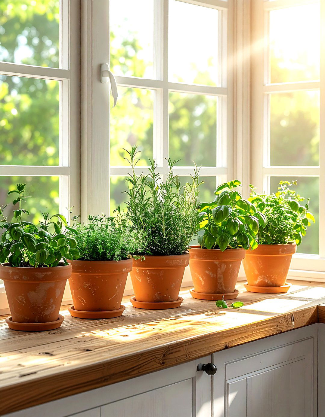 Kitchen Bay Window Herb Garden - 30 kitchen bay window ideas