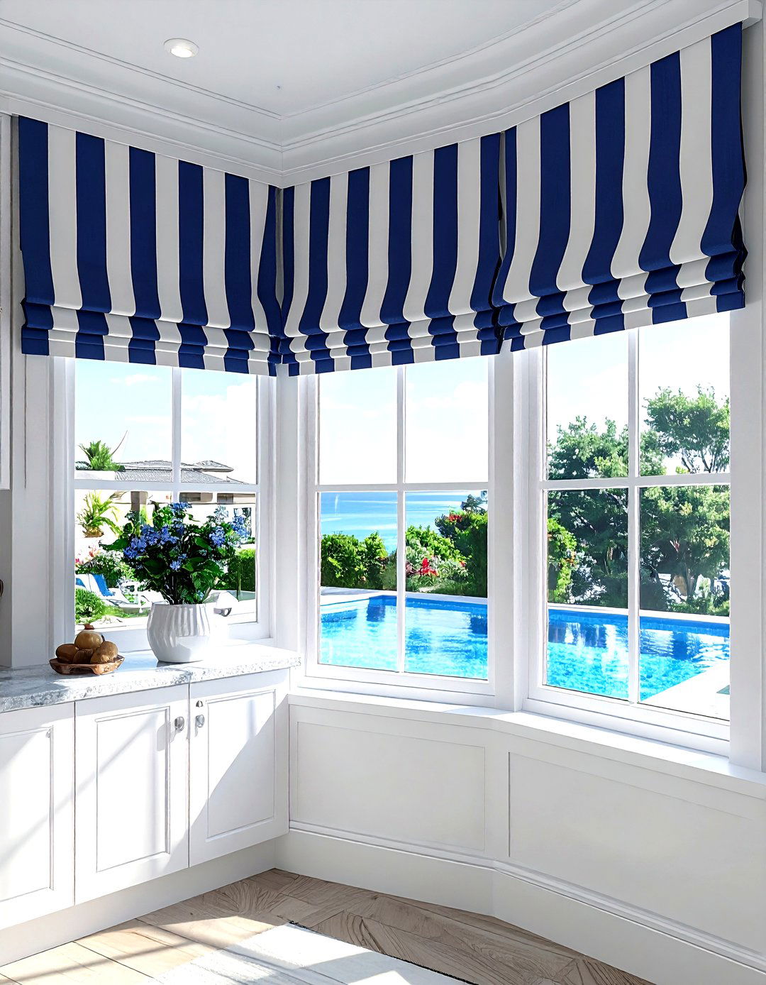 Kitchen Bay Window Valance - 30 kitchen bay window ideas