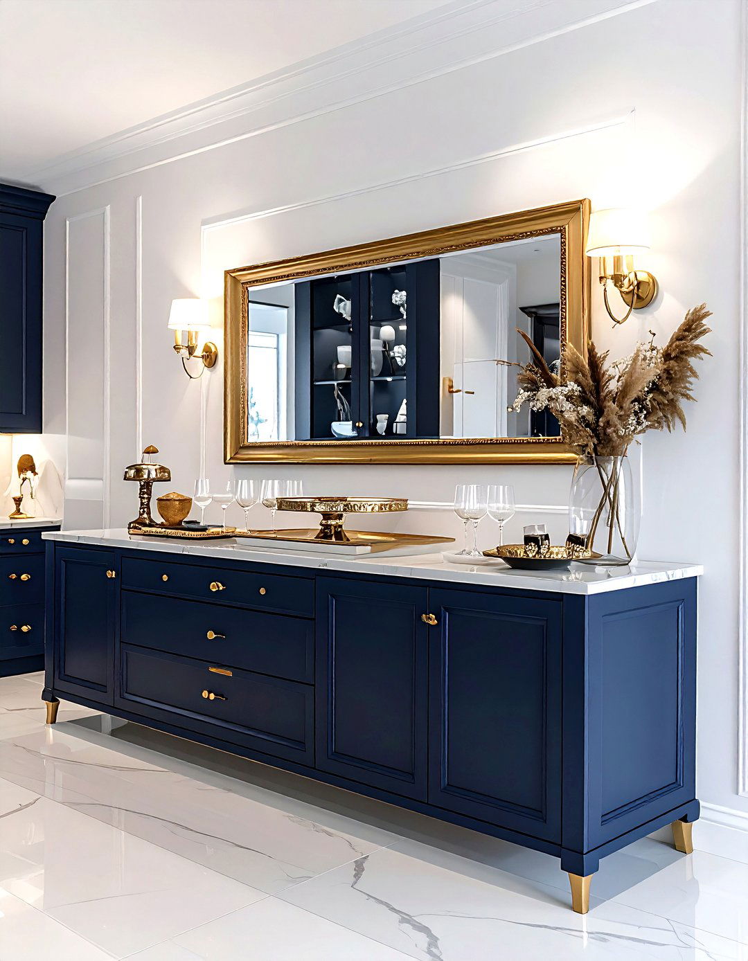 Kitchen Buffet Server - 30 kitchen gathering space ideas