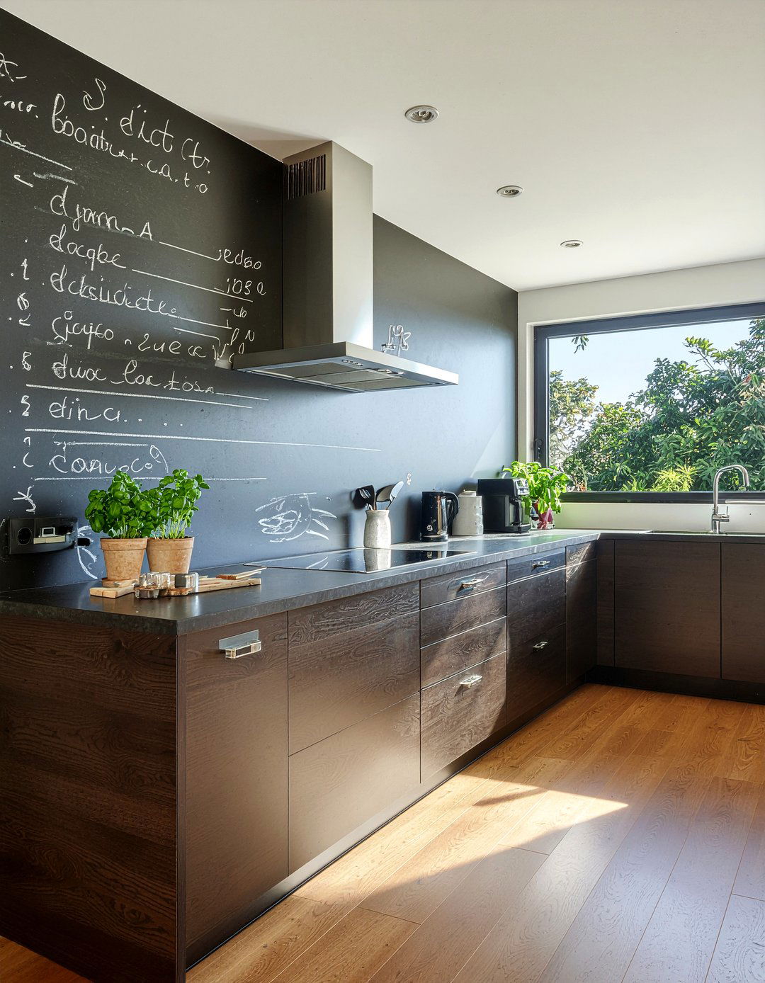 Kitchen Chalkboard Wall - 30 low cost kitchen makeover ideas