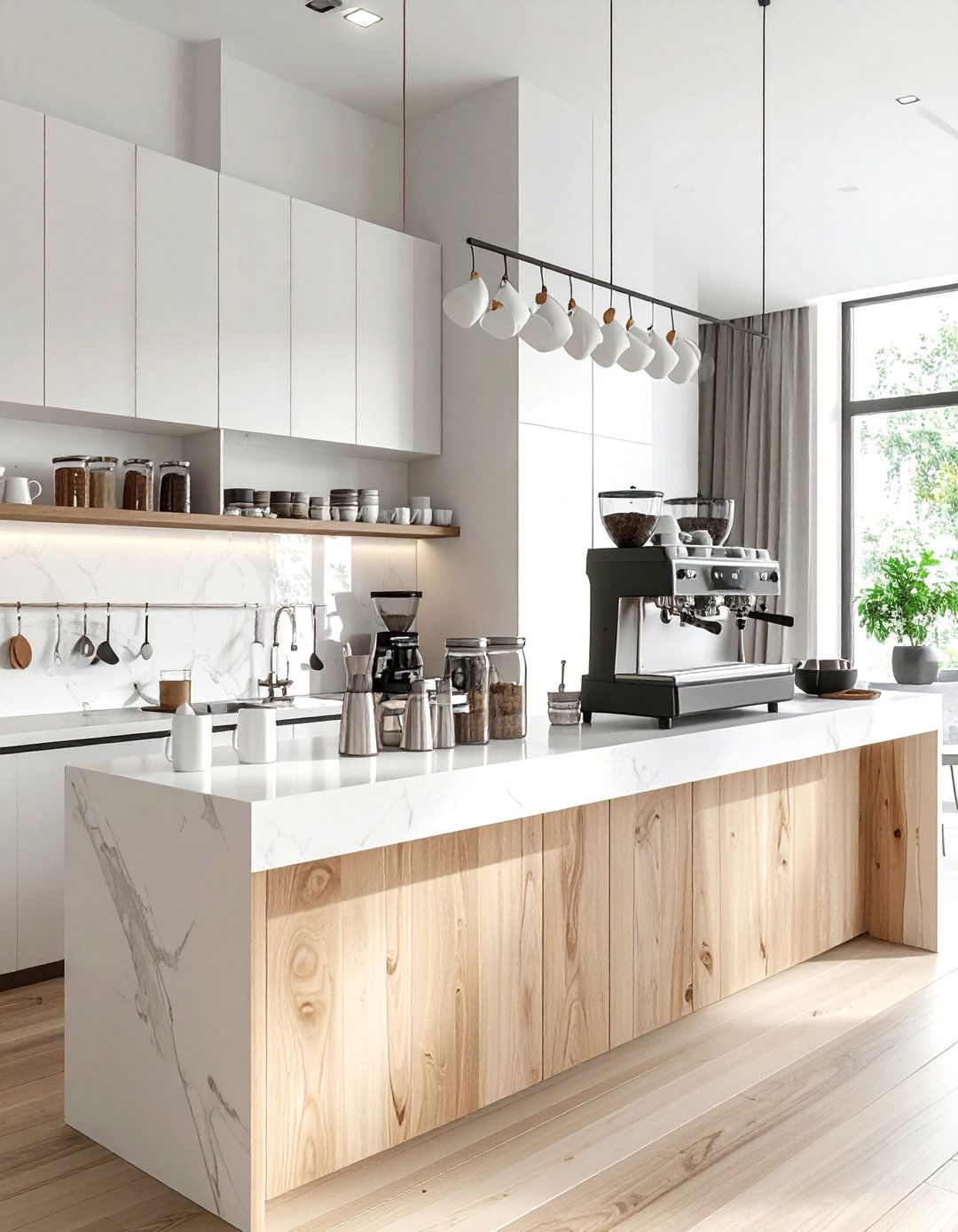 Kitchen Coffee Bar - 30 DIY kitchen remodel ideas