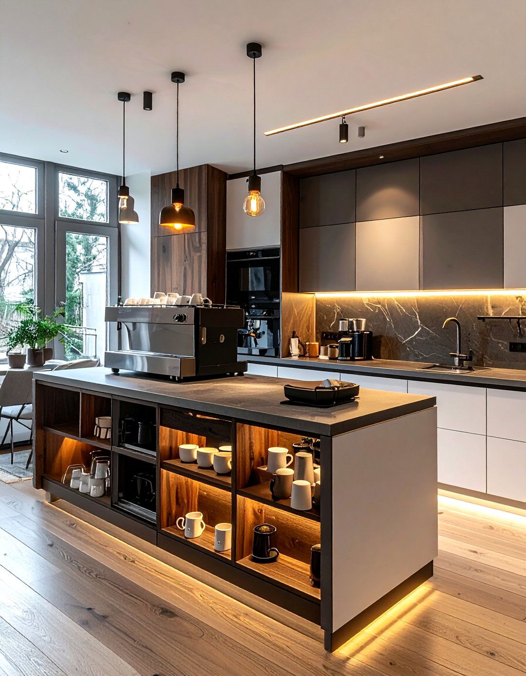 Kitchen Coffee Station - 30 clean kitchen ideas