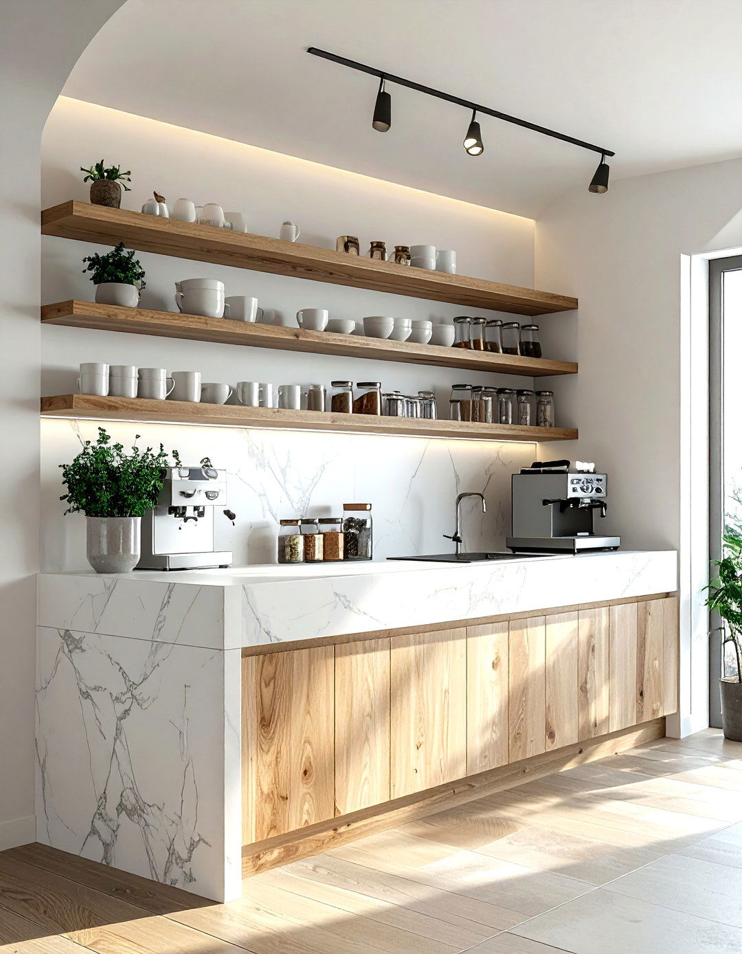 Kitchen Coffee Station - 30 kitchen alcove ideas