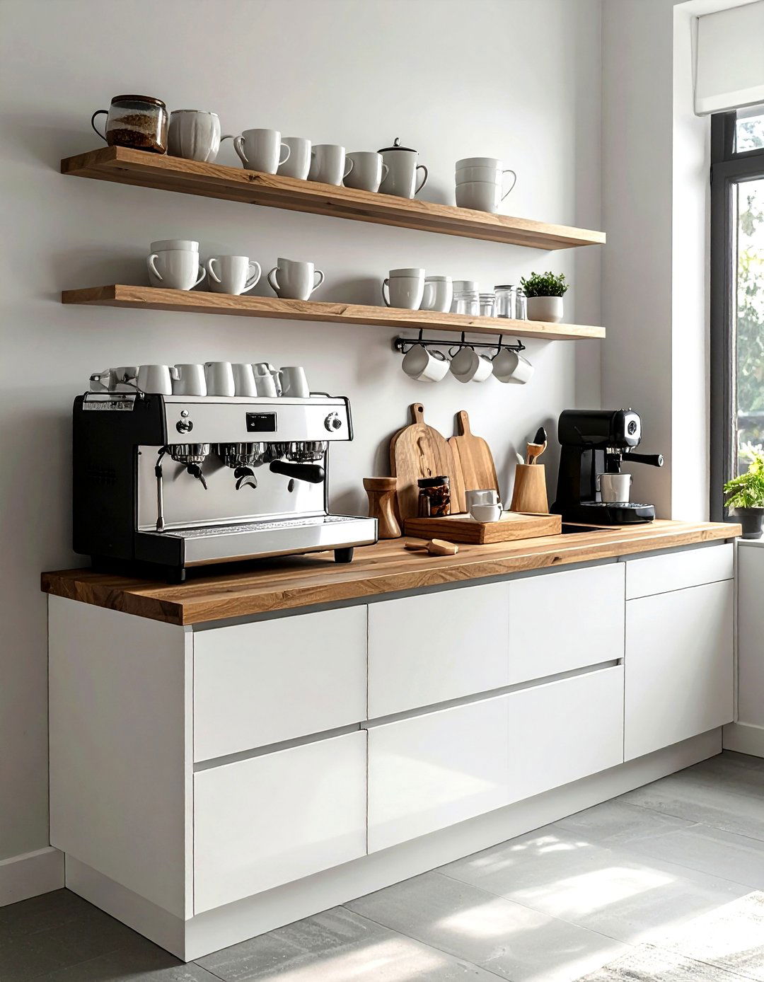 Kitchen Coffee Station - 30 kitchen refresh ideas