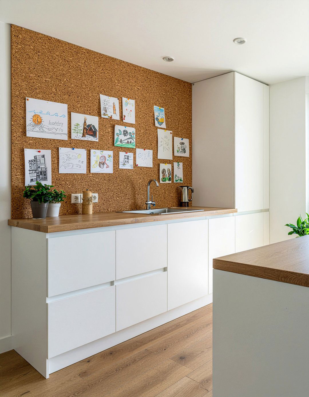 Kitchen Cork Board Wall - 30 kitchen message center ideas