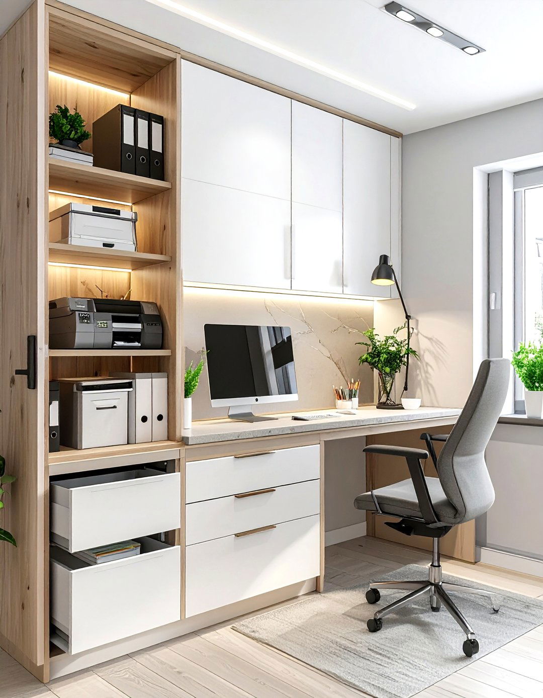 Kitchen Cupboard Office - 30 kitchen homework station ideas