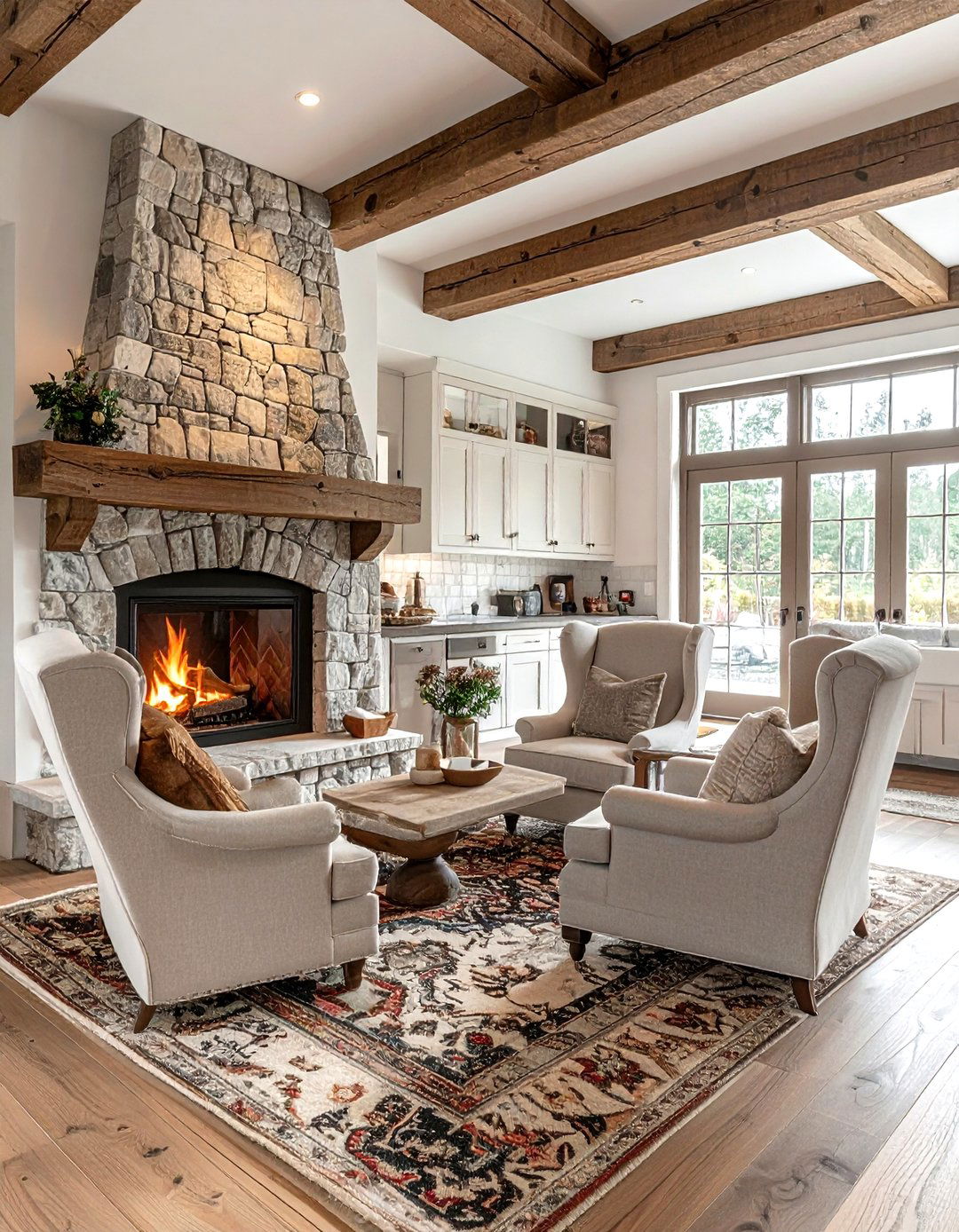 Kitchen Hearth Room - 30 kitchen gathering space ideas