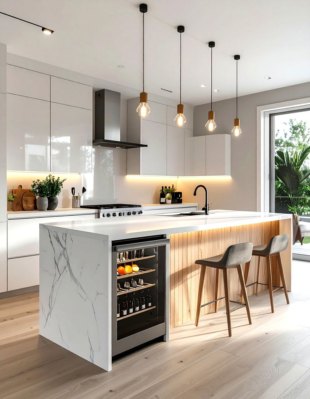 Kitchen Island Beverage Center - 30 kitchen beverage center ideas