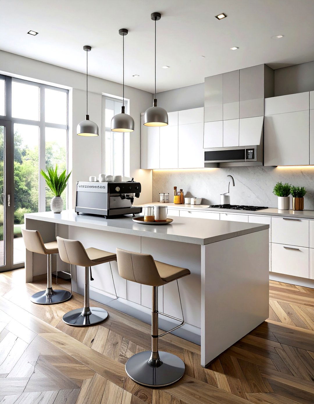 Kitchen Island Coffee Setup - 30 kitchen coffee nook ideas