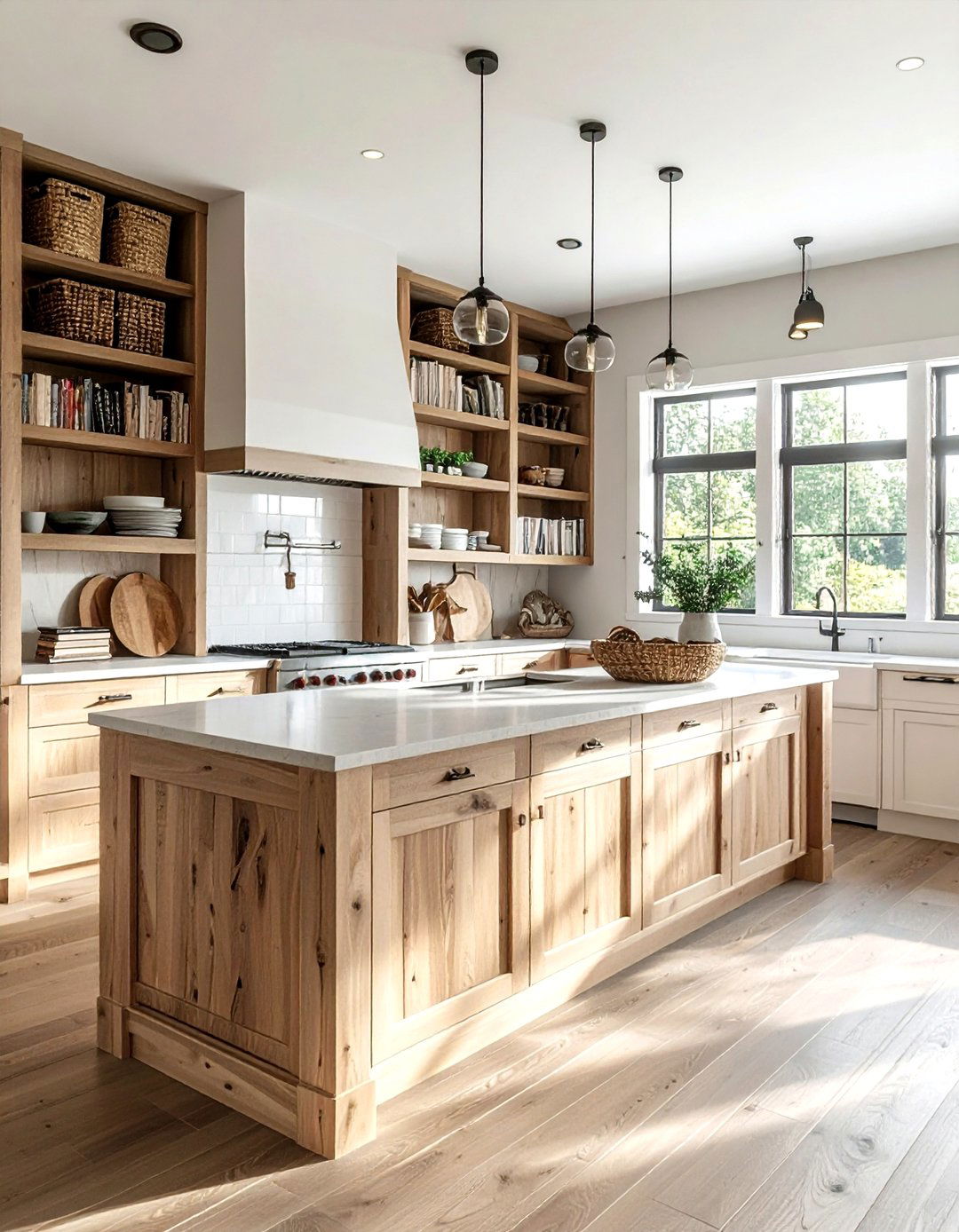 Kitchen Island Open Shelving - 30 kitchen open shelving ideas