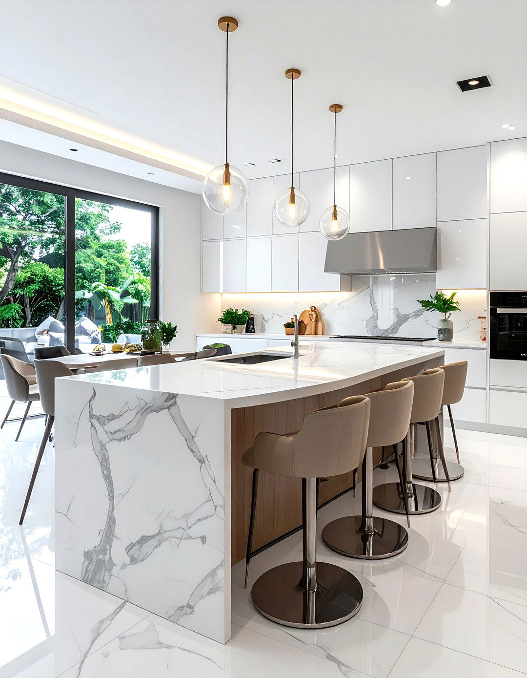 Kitchen Island Seating - 30 proportioned kitchen ideas