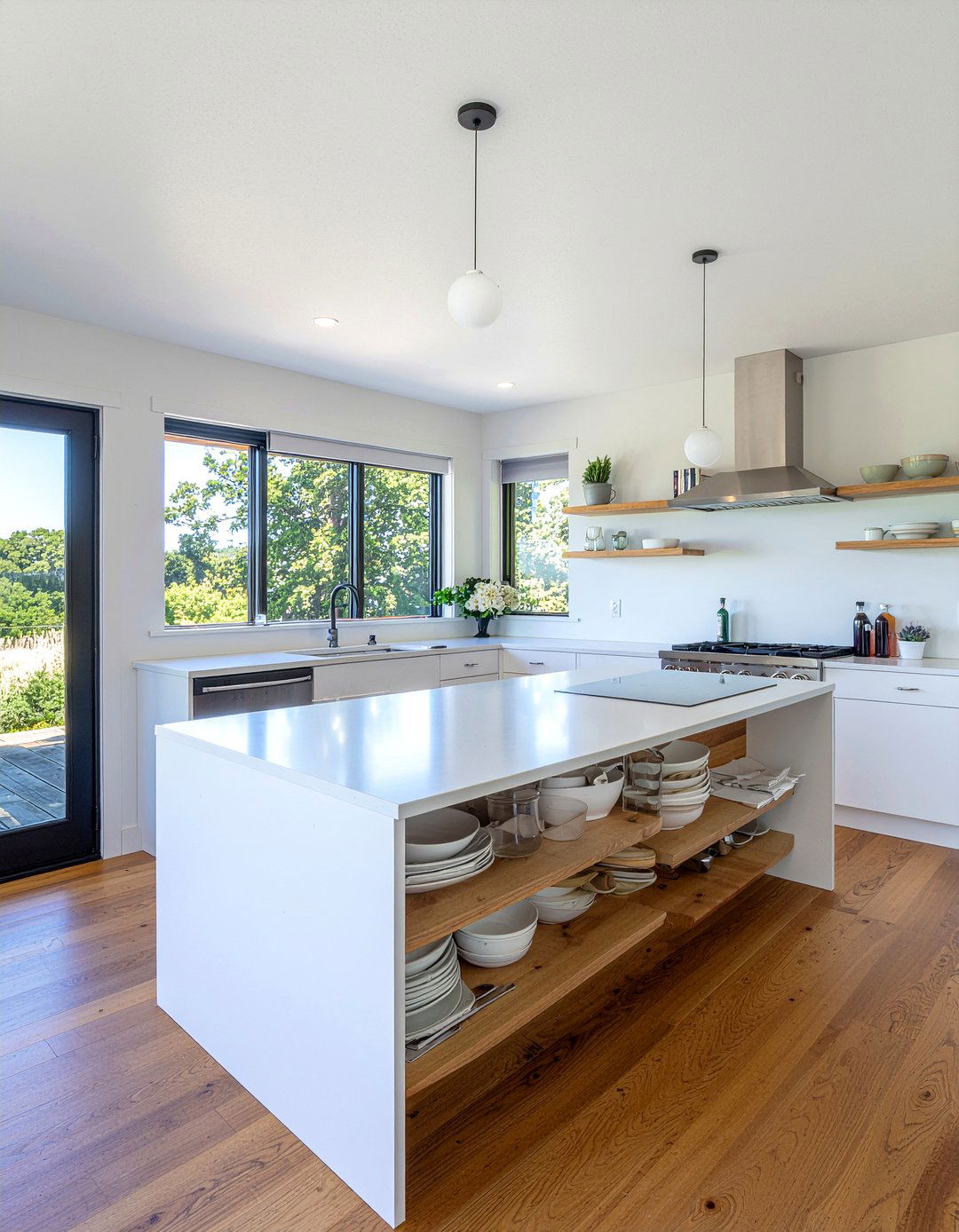 Kitchen Island With Cooktop And Open Shelving - 30 kitchen island with cooktop ideas